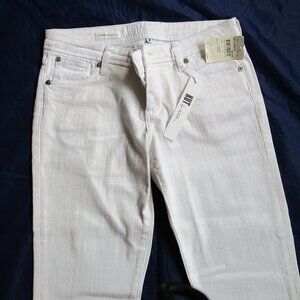 WOMEN'S WHITE JEANS-SIZE 4-NEW-KUT FROM THE CLOTH